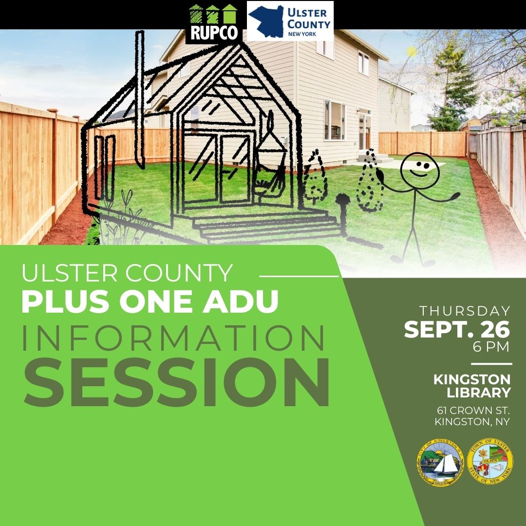 Plus One ADU Program Ulster Info session 9/26