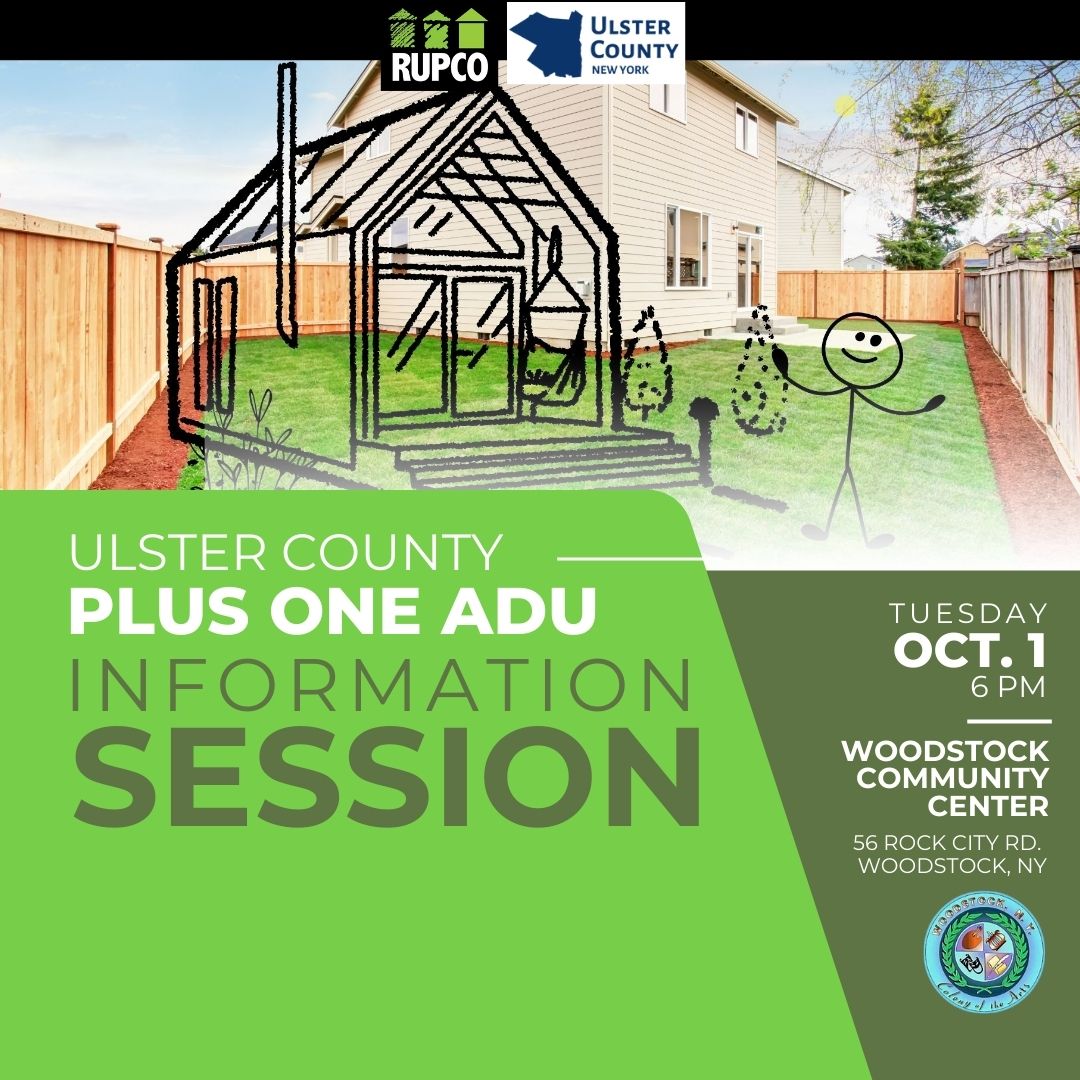 Plus One ADU - Ulster Info session 10/1